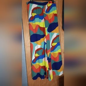 Gabrielle Union New York and Co. Wide leg Pant Size XXL multicolor stretch waist